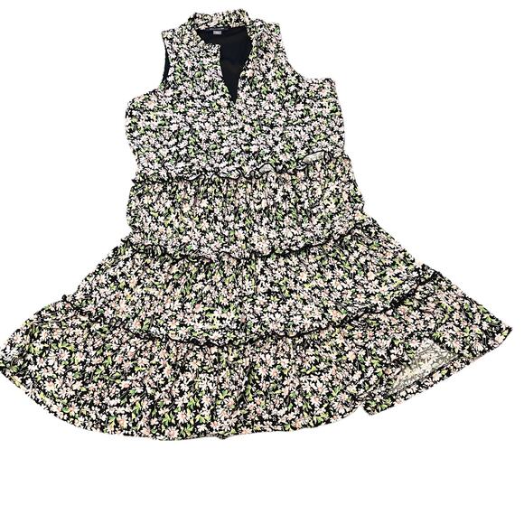 Tommy Hilfiger Floral Multi-Color Tiered Shift Dress Size 6 Womens Sleeveless - Picture 10 of 13
